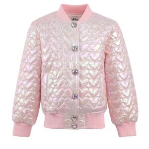 PINK HEART HOLOGRAM JACKET - LOLA & THE BOYS